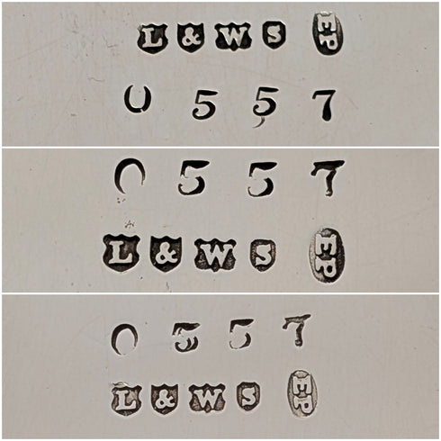 古董英國銀盤茶具,三件套,George Shadford Lee&Henry Wigfull